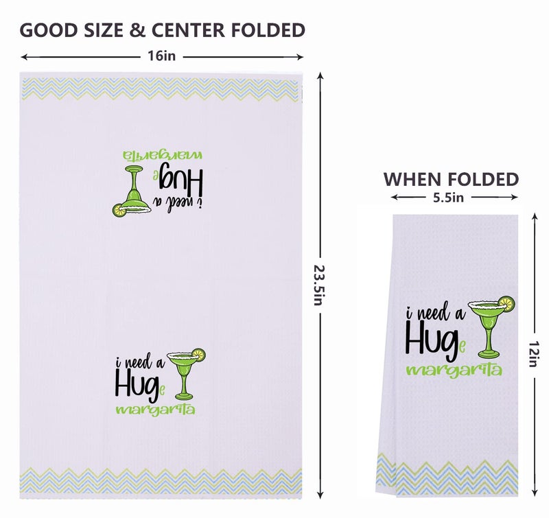 LXOMILL LXOMILL Margarita Funny Kitchen Towels  Margarita Taco Lovers Gifts  I Need A Huge Margarita  Cute Hostess  House Warming Gift  Cinco De Mayo Gifts  - Image 2