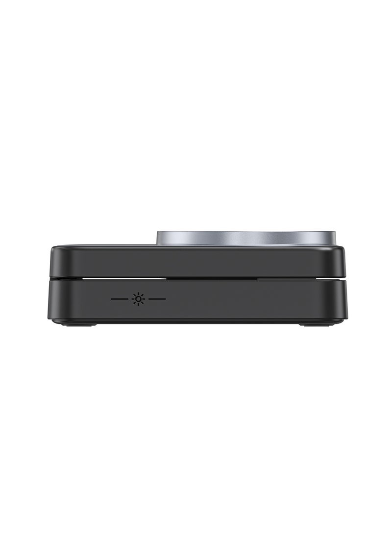 General - New foldable magnetic three-in-one wireless charger 15W fast charging multi-function mobile phone holder wireless charger - Image 1