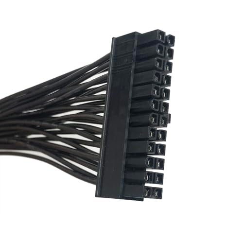 GinTai ATX 24 Pin Power Supply Extension Cable 24-Pin Motherboard PWM Extender Cable Sleeved Braided Cable (30cm) - Image 4