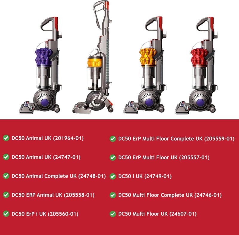 سبيرز تو جو خرطوم تبديل سفلي + صمام قصير لمكانس Dyson DC50 و DC51 الكهربائية - Image 2