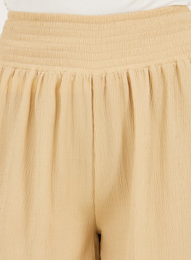 Styli Styli Crinkled Pleated Cropped Wide Leg Pants  - Image 3