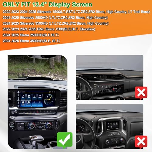 TACOBRO Interior Dashboard Storage Compatible with 2022-2025 Sierra/Silverado 1500 Accessories, 2024 2025 GMC Sierra/Chevy Silverado 2500HD/3500HD Dash Mounted Organizer Tissue Holder Tray - Image 3