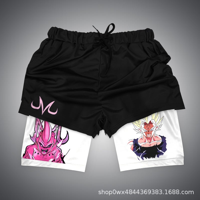 Dragon Ball Series 3D Digital Printing Shorts Double-Layer Beach Pants E-Commerce Supply Beach - Image 1