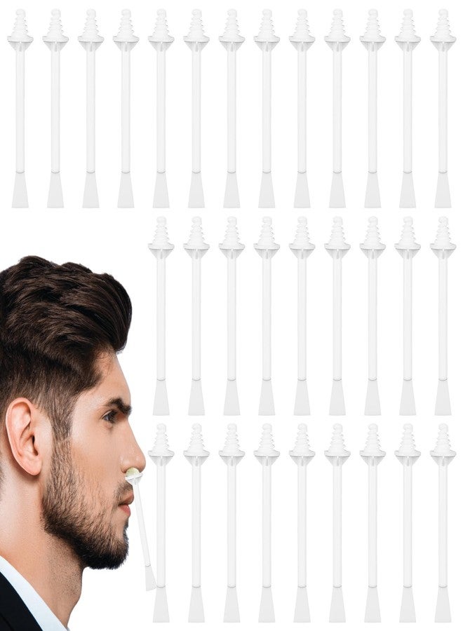 Pretwad 80 Pcs Nose Hair Wax Sticks, Plastic Disposable Nose Hair Wax Applicator Spatulas for Men Women Nostril Ear Eyebrow Face Hairs Removal, Painless - Image 1
