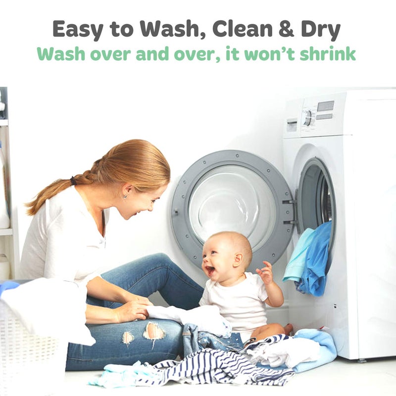 Cuddly Cubs Baby Cradle Sheets Fitted 18x36x2 - Compatible with Arms Reach Co Sleeper Cambria, Clear Vue, Mini Ezee,Bassinet - Pure Jersey Cotton - Breathable | Unisex - Image 5