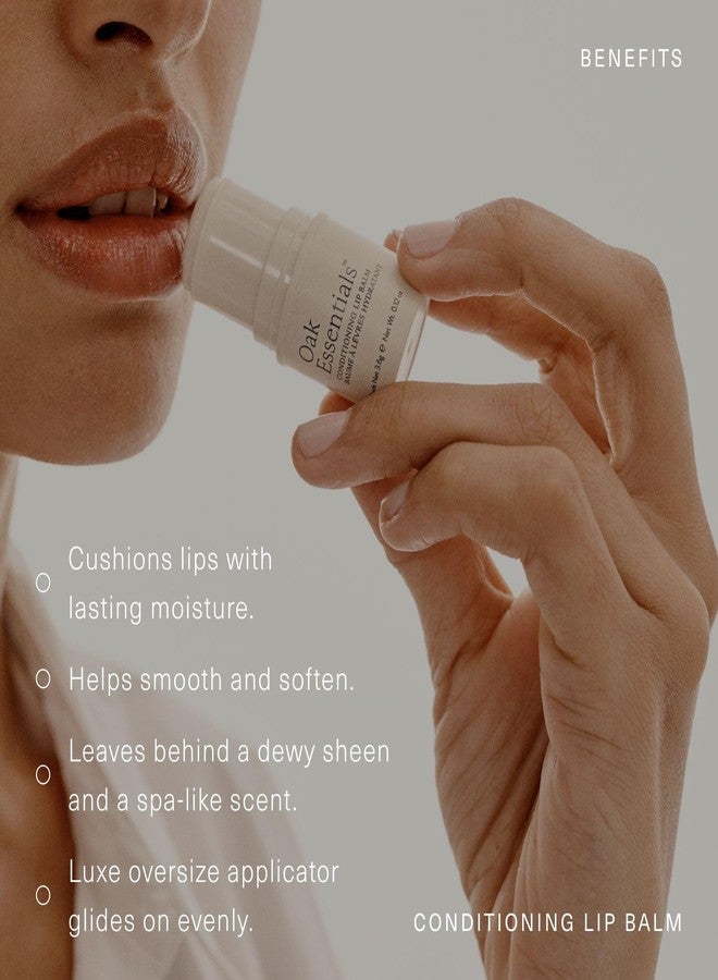 Oak Essentials Conditioning Lip Balm | Nourishing Antioxidant Lip Care with Shea Butter & Botanical Oils | Clean Moisturizing Balm for Dry, Chapped Lips, 3.6g - Image 3