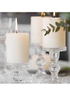 Clear Glass Candle Holder Set of 3,Elegant Pillar Taper & Tealight Candlesticks Set for Dinner Table Wedding Party Home Decor - pzsku/Z22C4F9BEA3854B5B54BBZ/45/_/1734357930/2226842a-28a7-4c4b-91d4-2726c4959f0c