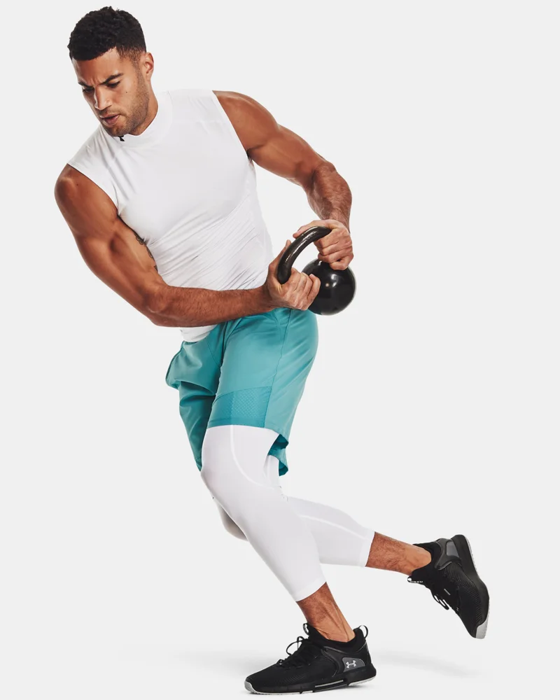 Under Armour White Men's HeatGear® Armour 7/8 Tights for Men | Best Price UAE