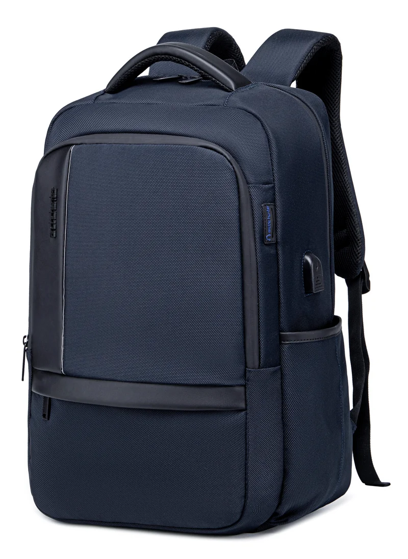 ARCTIC HUNTER Casual Travel Backpack Water Resistant Unisex School College Bag with Built in USB Port and Laptop Compartment for Men and Women B00120C Blue