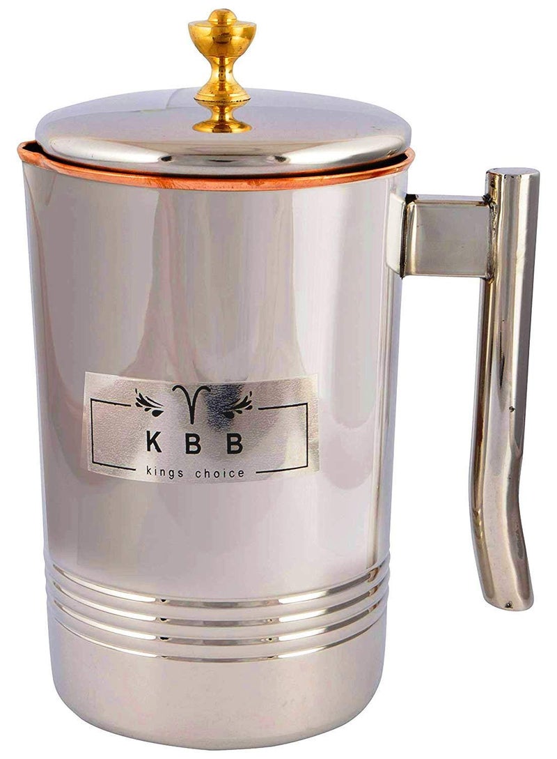 KBB إبريق كوبر ستيل بتصميم بلاتينيوم كوبر ستيل 2 لتر 2 لتر KBBP2041 عبوة من 2 - Image 3