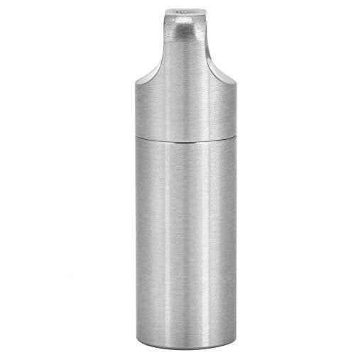 VGEBY Pills Holders, Single Chamber Stainless Steel Keychain Pills Case Survivals Pills Bottle Box Fob Organizer Container - Image 4