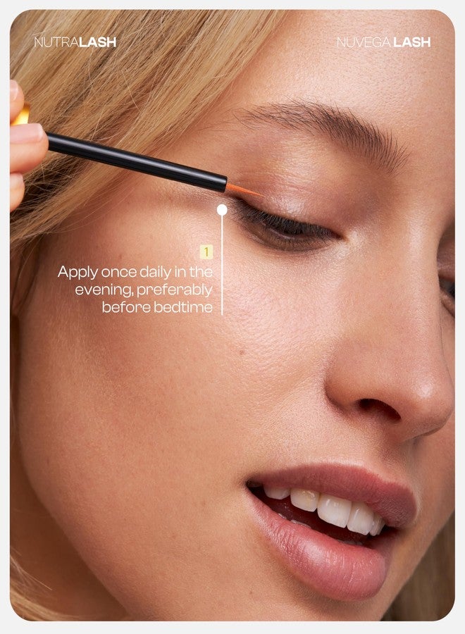 nutraCOSMETIC Nuvega Lash - Vegan Eyelash Serum & Eyebrow Serum for Long Eyelashes in just 4-6 Weeks I Lash Serum I Eyelash Growth Serum I Made in Germany I 3ml - Image 4