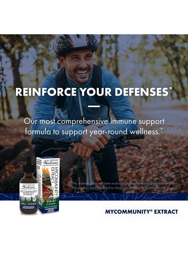 Host Defense MyCommunity Extract - 17 Species Blend Mushroom Supplement for Immune Support - Extract with Lion's Mane, Reishi, Chaga, Cordyceps, Turkey Tail & More - 2 fl oz (60 Servings)* - Image 3