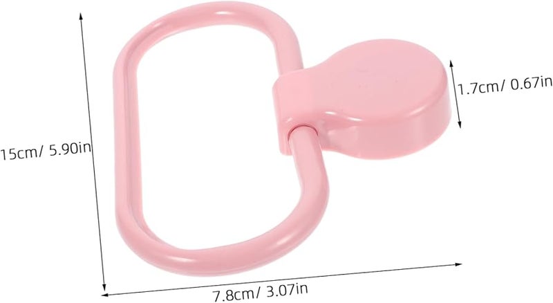 2Pcs White Self Adhesive No Drill Towel Holder Ring For Bathroom Kitchen - Image 3