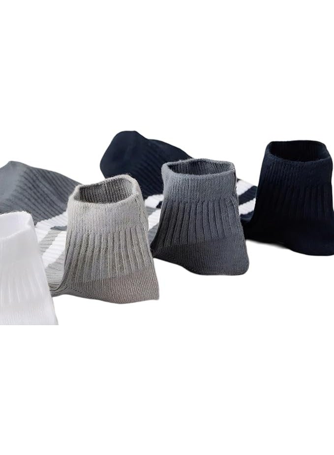 تريندورا شرابات بطول الكاحل من مزيج القطن للرجال من تريندورا، 5 ازواج مع هدية واحدة، الوان مختلطة، مقاس عادي - Image 4