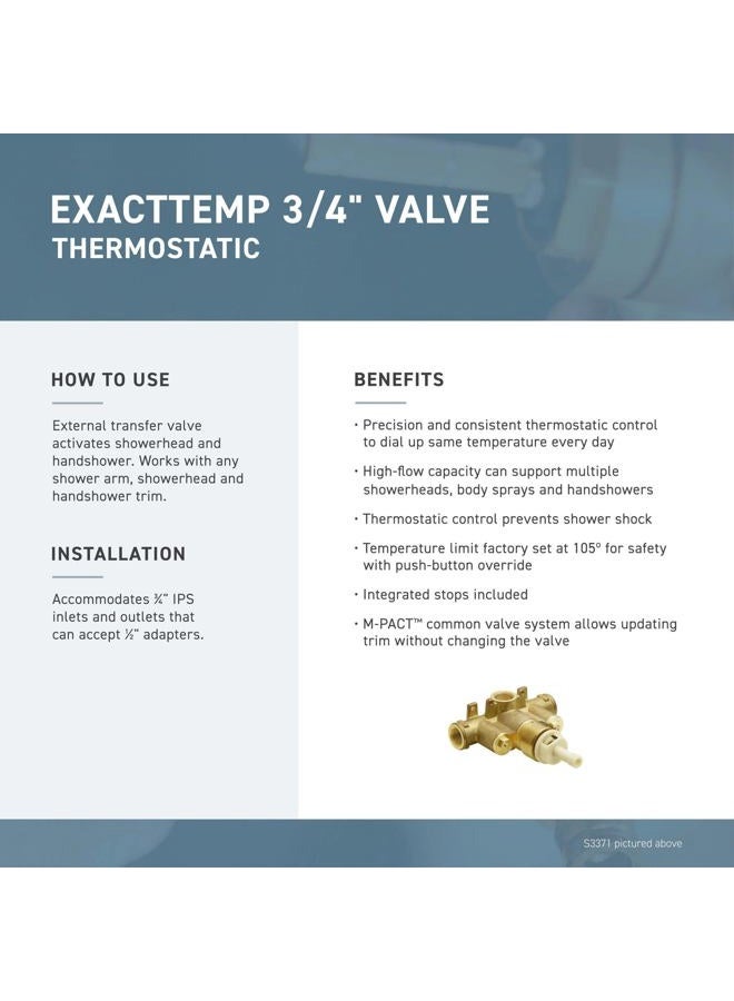 MOEN T4411NL Belfield ExactTemp Thermostatic Trim Kit, Valve Required, Polished Nickel - Image 5