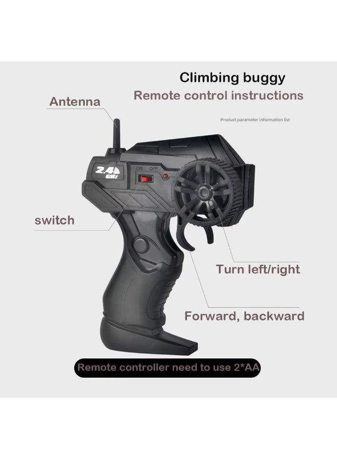 2.4GHz 4WD Off-Road Remote Control Climbing Car – Rechargeable High-Speed Toy for Kids - Green/Black - Image 5