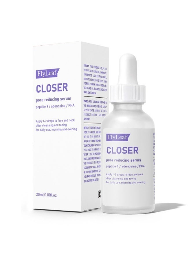 Fly Leaf Closer Pore Reducing Serum Mega Jumbo Serum 30ml Pore Minimizer, Anti-Aging, Elasticity, Hydration, Smooth Skin | 9 Peptides, Vegan Collagen, PHA | Non-Comedogenic & Dermatologically - Image 1