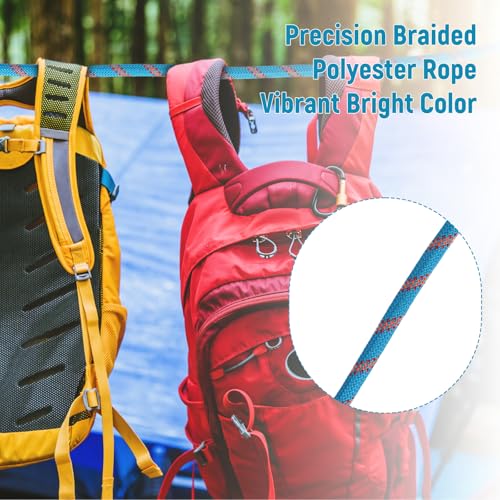 Caphremiel Arborist Rope Climbing Rope 48 Strands Tree Rope(1/2 inch x 150ft) for Climbing Tree Swing Pulling Sailing - Image 5