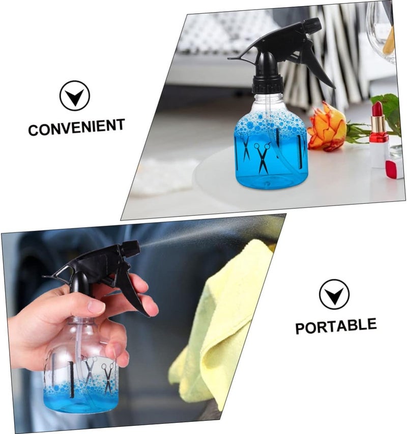 MERRYHAPY 2pcs Adjustable Spray Bottle for Hair Salon Fine Watering Tool Portable Plastic Kettles for Hairdressing Small Large for Barbers and Home Use - Image 3
