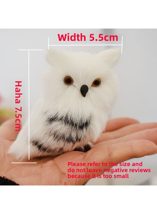 Mini Simulation Owl Harry Potter Plush Toy Gift Tree Pendant Partition Decoration-Color:Owl With Hat-Dimensions:7.5cm High And 5.5cm Wide  - Image 5
