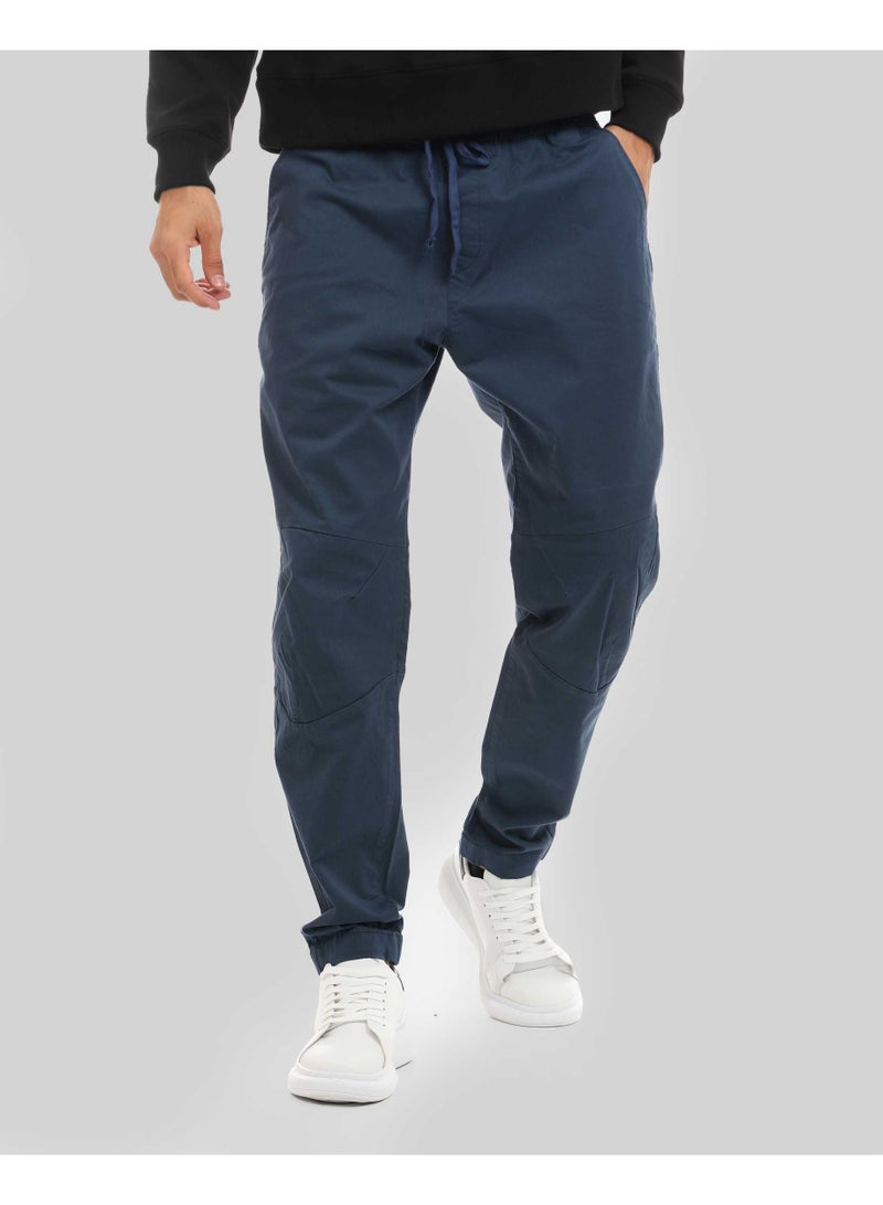 دوت بنطلون جوجر رجالي كاجوال بتصميم عصري ورباط متناسق - Image 1