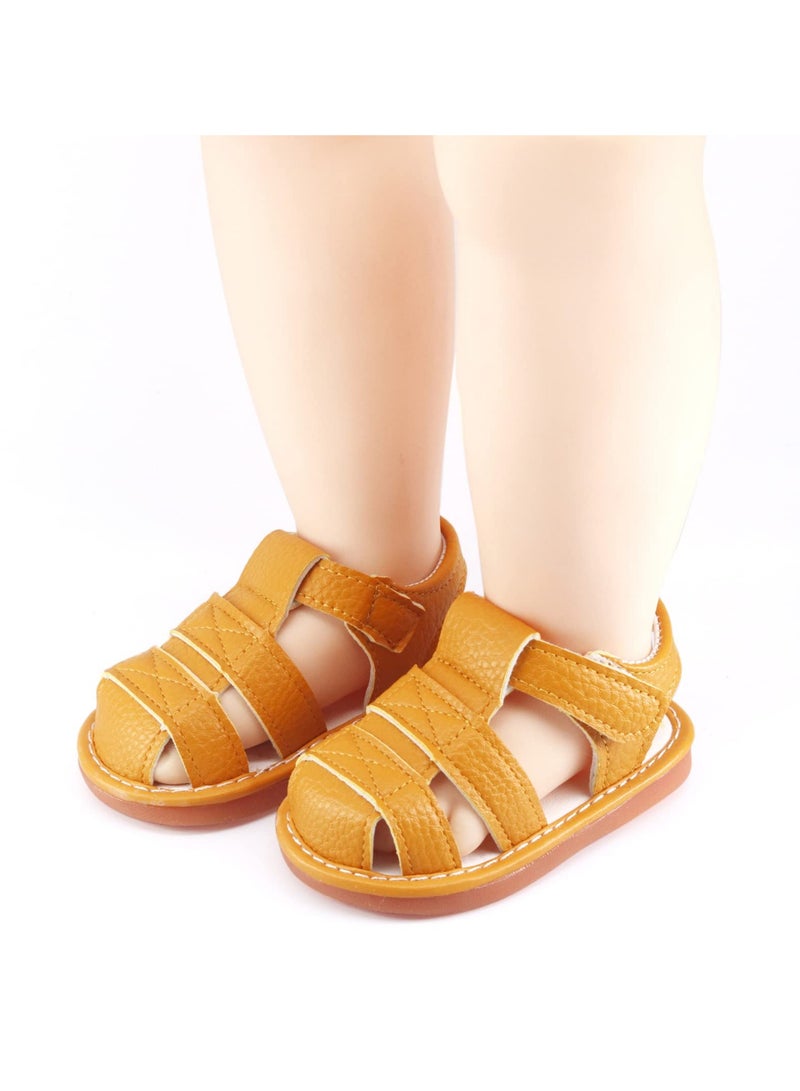 Baby Boys Girls Squeaky Sandals Non-Slip Soft Rubber Sole Closed Toe Infant Summer Outdoor Shoes Toddler First Walkers  - Image 3