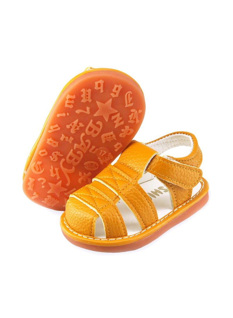 Baby Boys Girls Squeaky Sandals Non-Slip Soft Rubber Sole Closed Toe Infant Summer Outdoor Shoes Toddler First Walkers  - Image 1