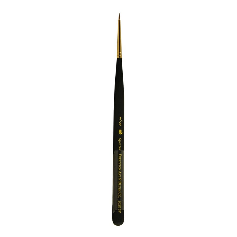 Princeton Artist Brush, Mini-Detailer Brushes for Watercolor, Acrylic and Gouache Series 3050, Spotter Synthetic Sable, Size 3x0 - Image 3