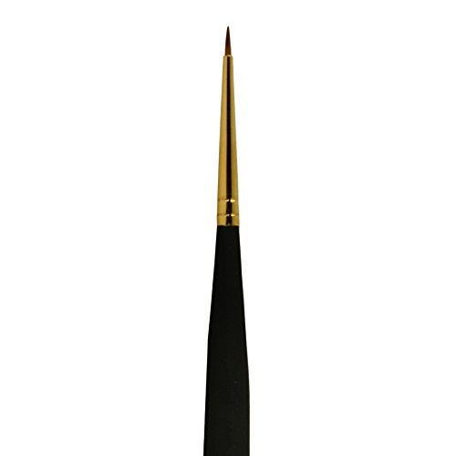 Princeton Artist Brush, Mini-Detailer Brushes for Watercolor, Acrylic and Gouache Series 3050, Spotter Synthetic Sable, Size 3x0 - Image 2