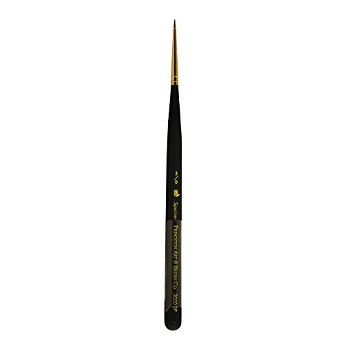 Princeton Artist Brush, Mini-Detailer Brushes for Watercolor, Acrylic and Gouache Series 3050, Spotter Synthetic Sable, Size 3x0 - Image 1