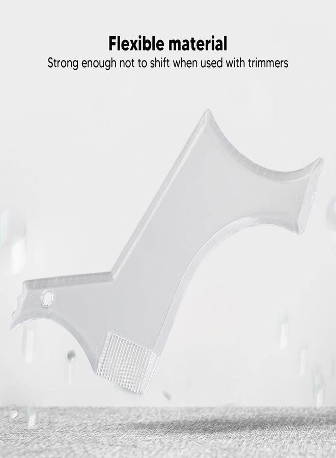 Fockety Beard Shaper, Professional Beard Shaping Tools with 4pcs Barber Pencil, Beard Template and Beard Brush, Beard Shape up Tool for Line Up & Edging, Gifts for Dad, Husband - Image 3