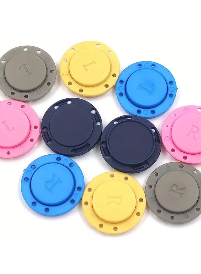 Navy Blue 22mm Invisible Magnetic Snap Buttons 5 Pairs Durable Plastic Metal Clothing Fasteners - Image 5