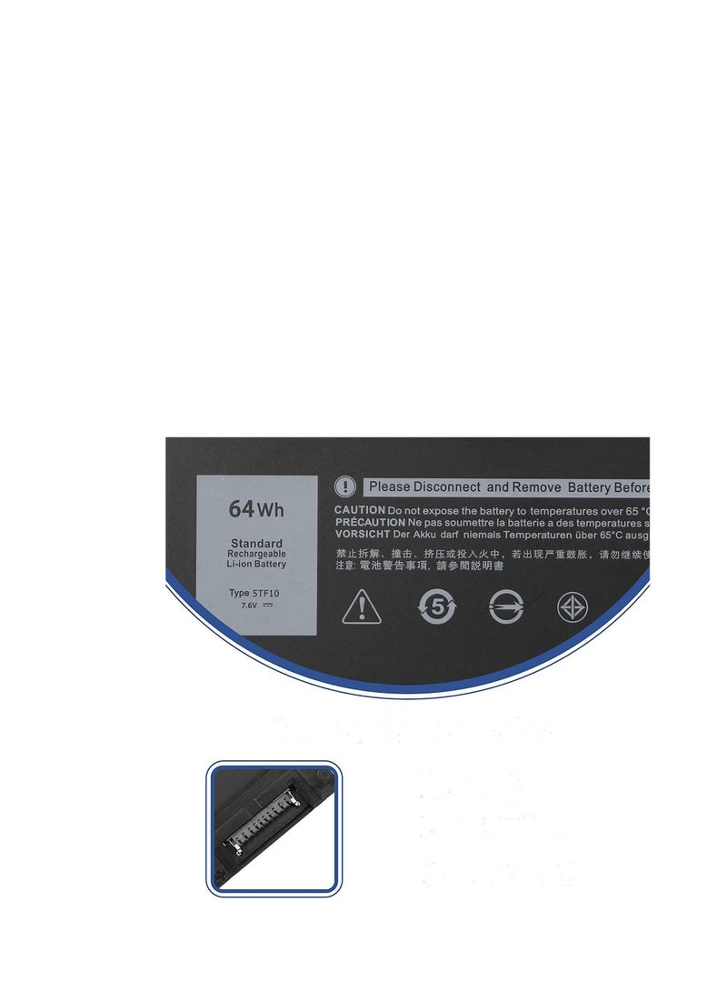 Terabyte بطارية 5TF10 لجهاز Dell Precision 7730 7740 7530 7540 P34E P34E001 P34E002 P74F P74F001 P74F002 - Image 3