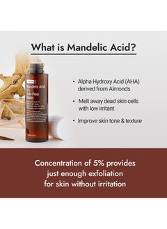 By Wishtrend [BY WISHTREND] Mandelic acid 5% Skin prep water, Gentle skin Korean exfoliator for face, Aha Bha toner, Ideal for sensitive skin | Helping clogged pores and glow up (1 Fl Oz (Pack of 1))  - Image 3
