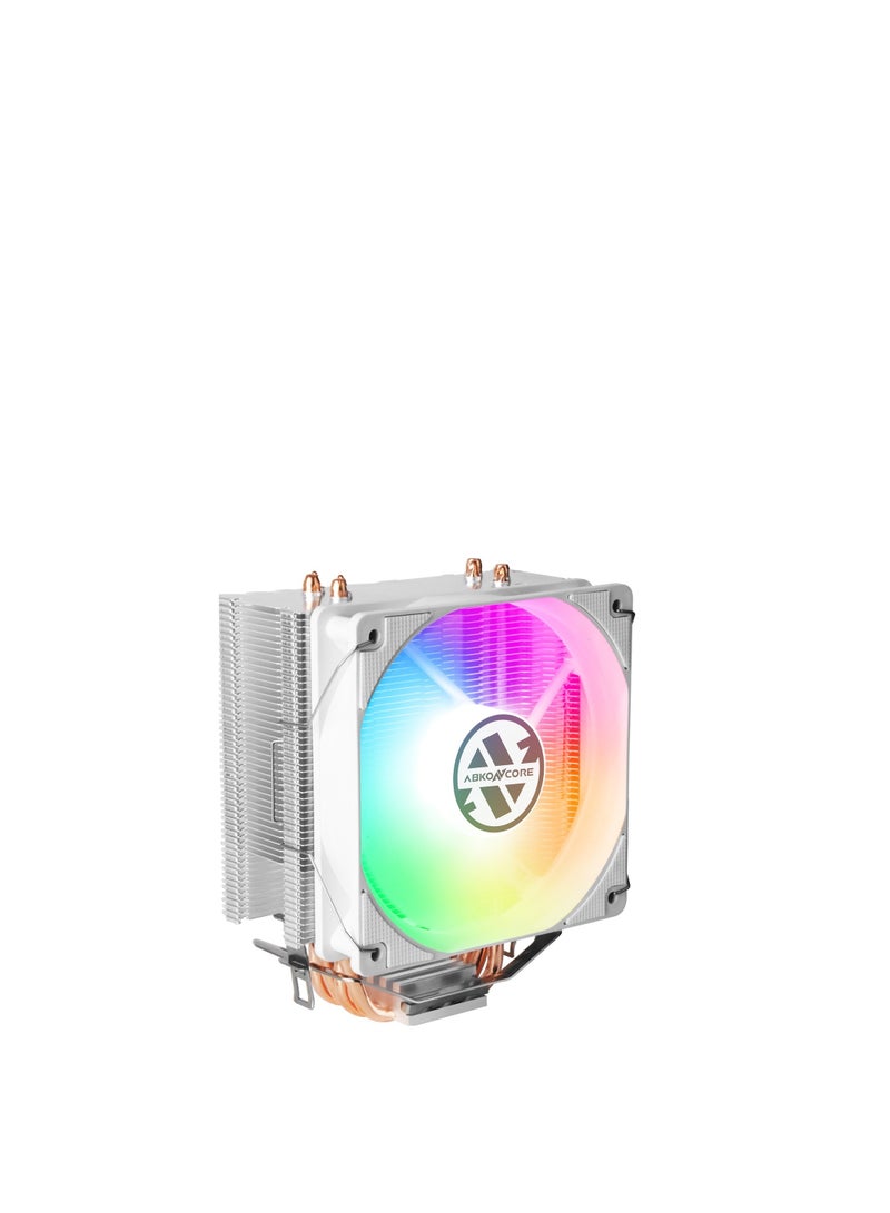ABKONCORE Abkon Core CPU Cooler CoolStorm T405W Spectrum, Noise level 36db, Connector 4-pin, PWM, Rotation speed 800-1800 rpm ± 10%, CPU Cooler -White | CT405W - Image 2