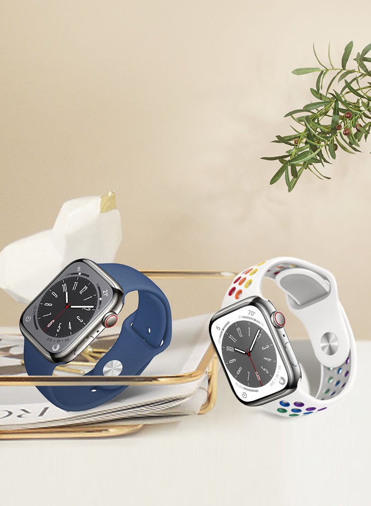 Perfii 3pcs Apple Watch Bands 49/46/45/44/42mm Replacement for Apple Watch Series 10/9/8/7/6/5/4/SE/Ultra - Image 3