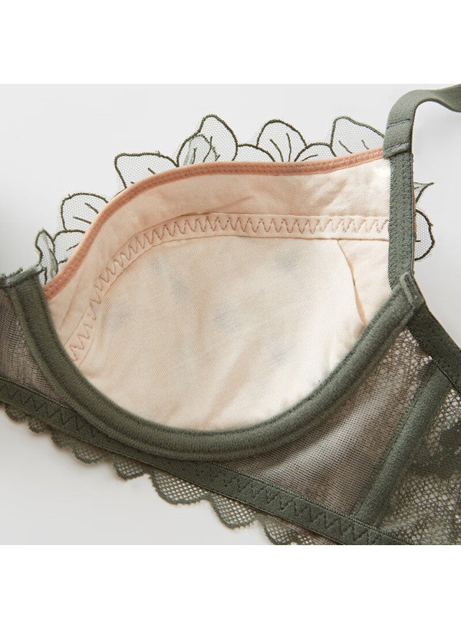 Yangxin Yongxin Embroidered Lace Bra, Soft Support Underwear For Young Women, Seamless Thin Style, Push-up, Anti-sagging, Beautiful Back Brassiere - Image 3