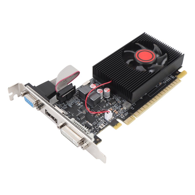 بطاقة رسومات GT610 بسعة 1 جيجابايت DDR3 و64 بت وسرعات 500 ميجاهرتز و600 ميجاهرتز، بطاقة فيديو ألعاب كمبيوتر مع منفذ PCI Express 2.0 16X متوافقة مع أنظمة التشغيل ويندوز 7، 8، 10، 11 ولينكس - Image 5