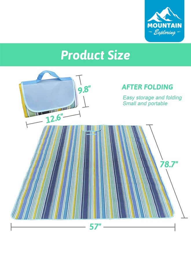 MOUNTAIN EXPLORING Outdoor Waterproof Picnic Mat, Portable Foldable Picnic Mat, Suitable for Camping and Hiking - Image 3