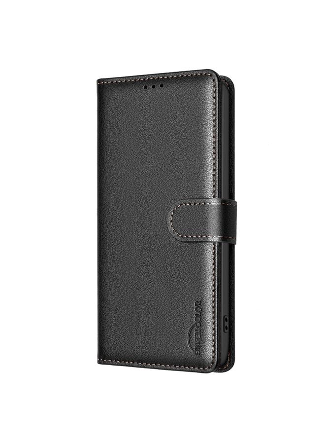 اس-توب جراب لهاتف Redmi Note 14 Pro 5G / Note 14 Pro+ 5G جراب هاتف جلدي مضاد للسرقة بنسيج الليتشي بتقنية RFID - Image 2