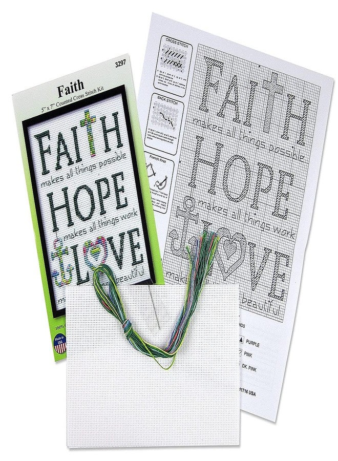 DesignWorks Ink Faith Counted Cross Stitch Kit - Image 3