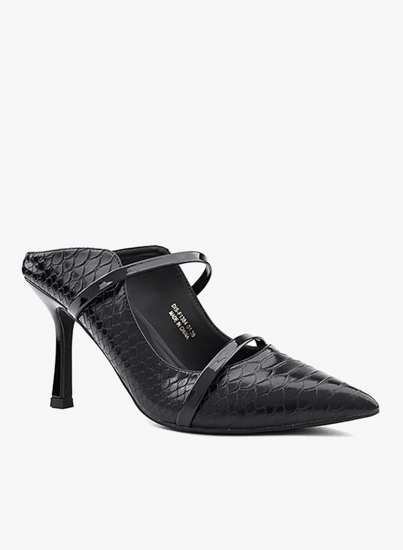 كابلي كعب مدبب نسائي مفتوح من الخلف