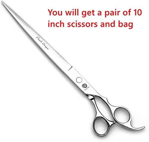 Purple Dragon 5"/5.5"/6"/6.5"/7"/7.5"/8"/9"/10" Sharp Edge Hair Cutting Shears Pet/Puppy/Cat Grooming Scissors with Bag - Perfect for Barber or Dog Groomer - Image 3