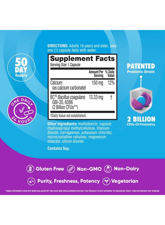 Digestive Advantage Probiotics for Digestive Health, Daily Probiotics for Women & Men, Supports Gut Health, Occasional Bloating & Diarrhea, Minor Abdominal Discomfort, & Immune Support, 50ct Capsules - Image 4