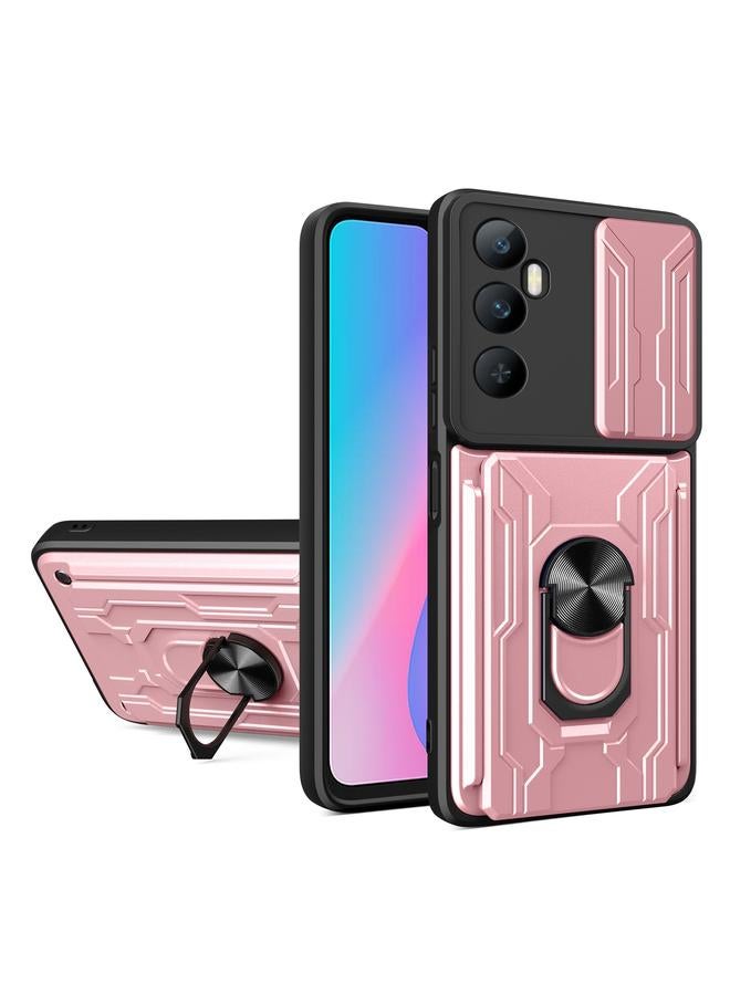 S-TOP Case For Realme C65 4G Sliding Camshield TPU+PC Phone Case with Card Slot - Image 1