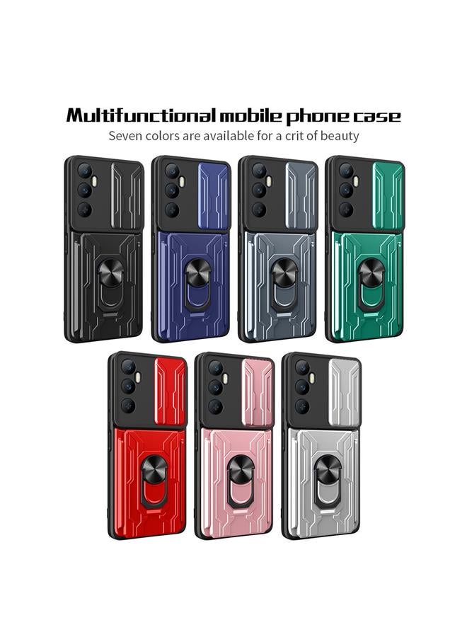 S-TOP Case For Realme C65 4G Sliding Camshield TPU+PC Phone Case with Card Slot - Image 2