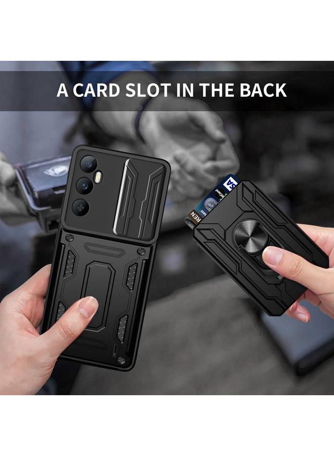 S-TOP Case For Realme C65 4G Sliding Camshield TPU+PC Phone Case with Card Slot - Image 5