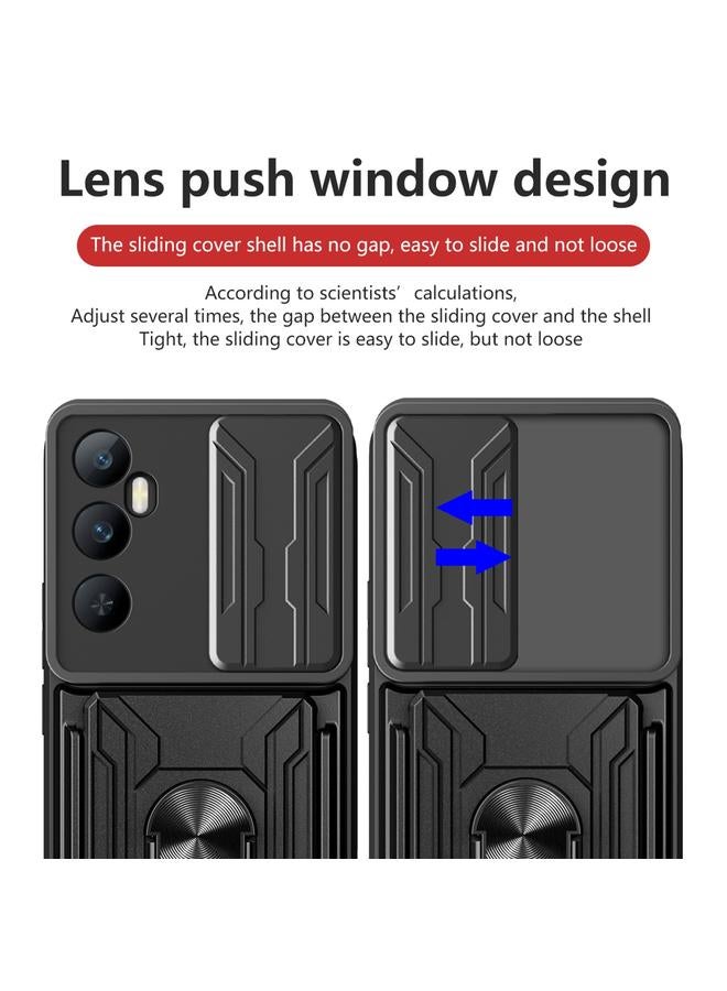 S-TOP Case For Realme C65 4G Sliding Camshield TPU+PC Phone Case with Card Slot - Image 3