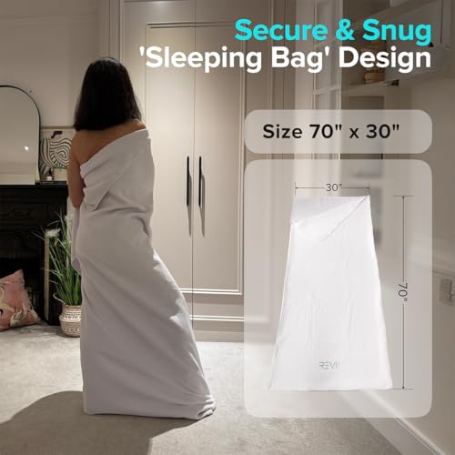 REVIIV Sauna Blanket Insert Towel - 2 Pack Soft White Cotton Waffle - Comfortable and Easy Home Sessions Minimal Cleanup - Super Absorbent Sauna Towel - Image 3